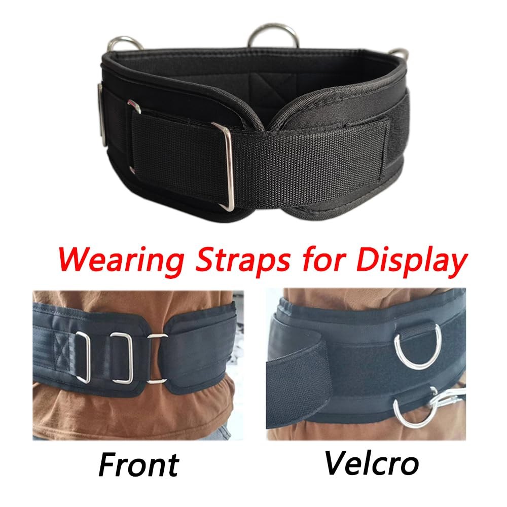 Fitness Resistance Belt Multi Functional 5 Rings Weight Training Pull Up Squat