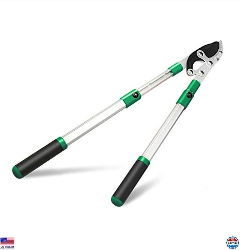 High-Performance Telescoping Anvil Lopper, 2" Cutting Capacity, 28"-40" Handle