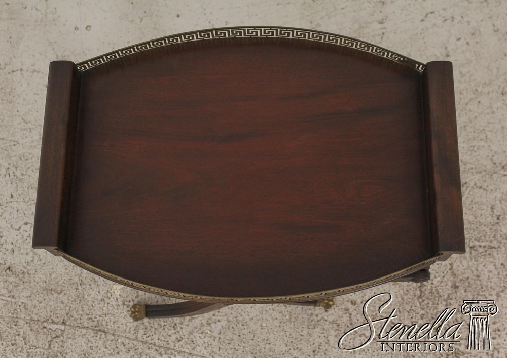 F59341: FERGUSON Regency Style Vintage Tray Top Server Table