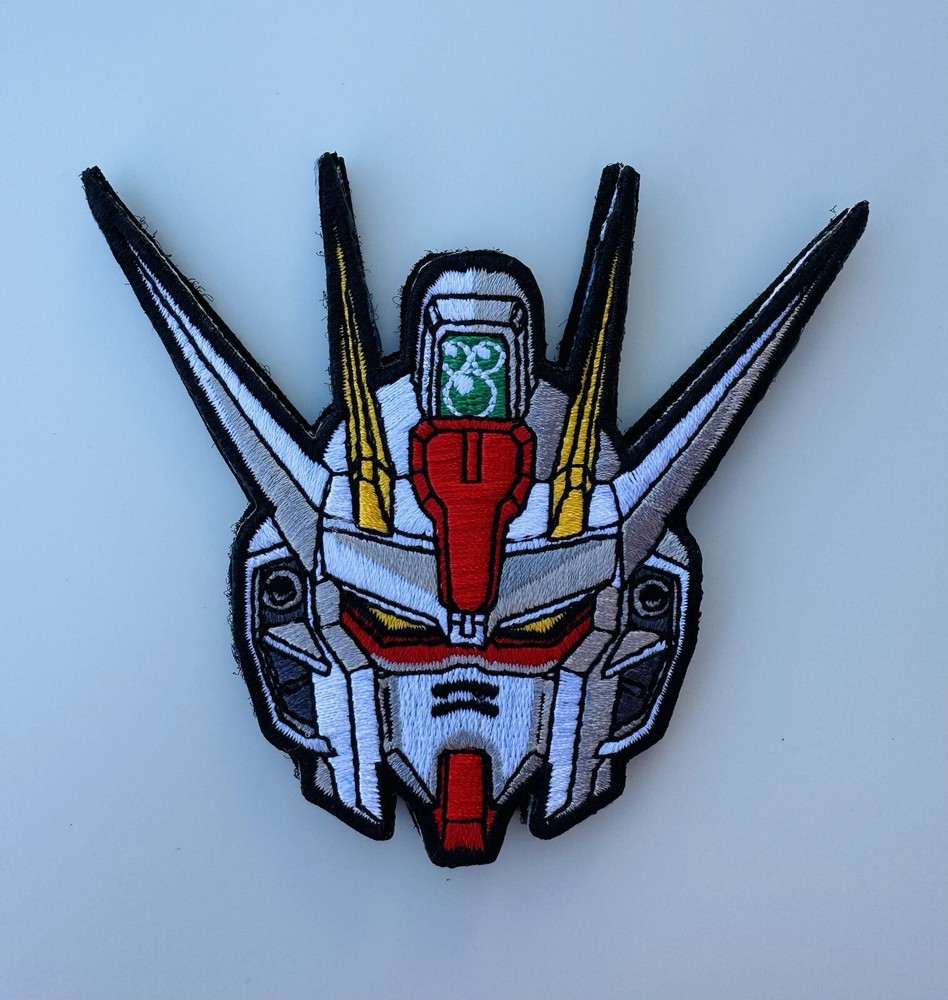 Japan Gundam Head Embroidered Hook/Loop Morale Patch