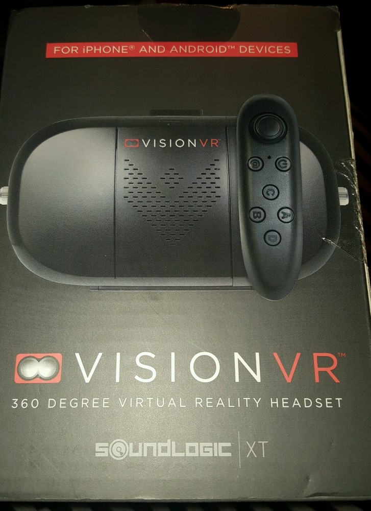 Sound Logic Vision VR 360° Virtual Reality Bluetooth Headset & Wireless Gamepad