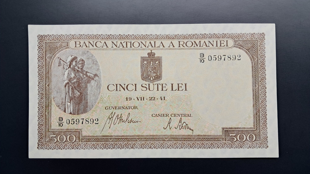 Romania 500 zlei 1941 Unc