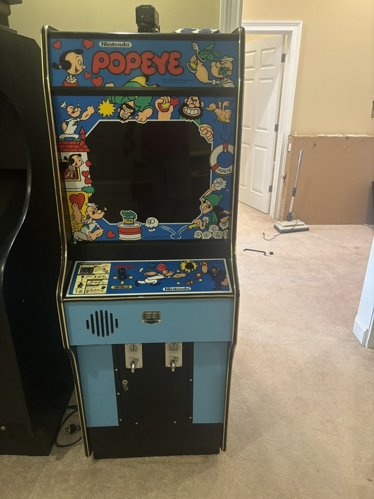 POPEYE ARCADE MACHINE by NINTENDO 1982 - original cabinet.