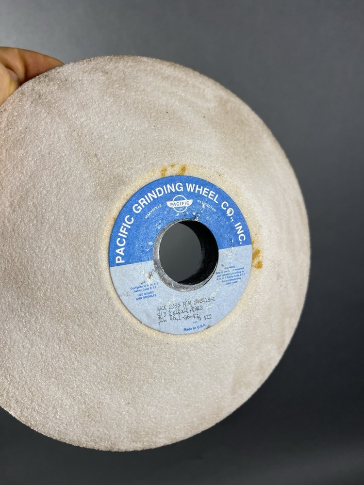 9 Inch Cone Cup White Oxide Griding Wheel. Pacific
