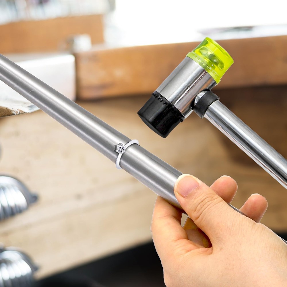 TOPZEA Jewelry Ring Sizer Tools Including Mandrel Sizer, Multi-color