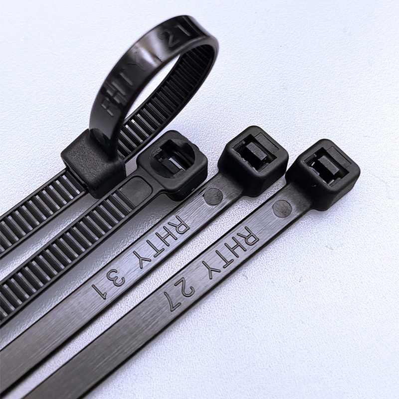 Self-Locking Plastic Nylon Cable Ties Nylon Zip Tie Wraps Black Width:2.5mm-15mm