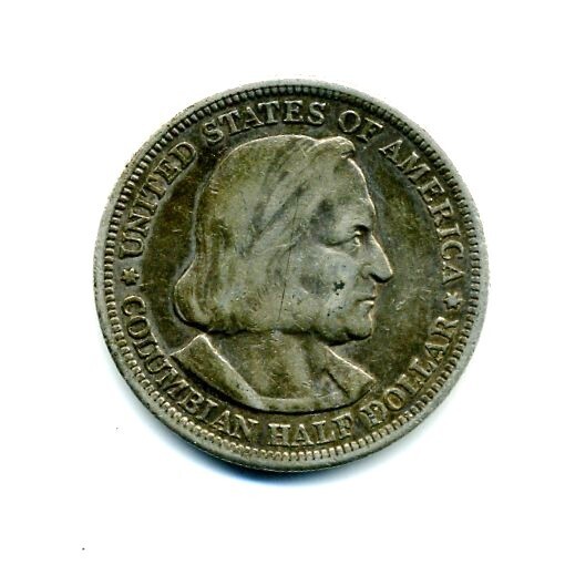 1893 Columbian Exposition Silver Commemorative Half Dollar