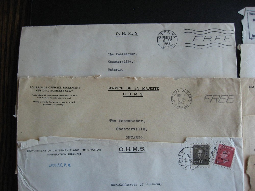 Canada 33 OHMS covers, mostly 1930s 40s era check them out!