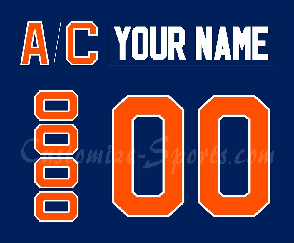 New York Islanders Customized Number Kit For 2015 Throwback Uniform