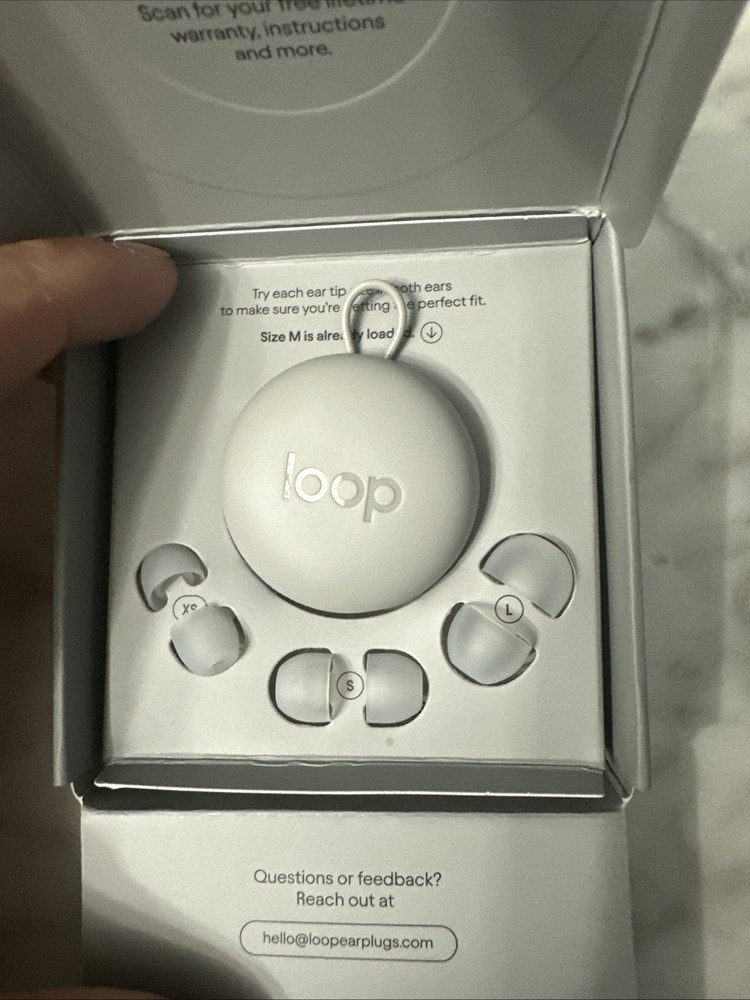 Loop Engage 2 Earplugs High Fidelity Hearing Protection - Clear