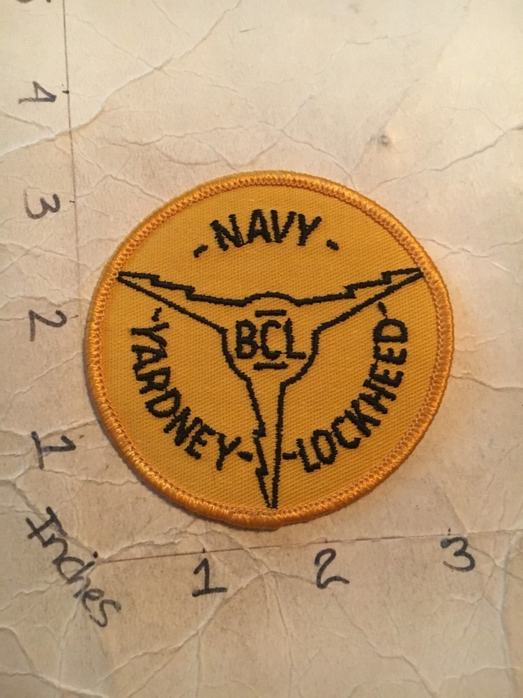US Navy Yardney Lockheed BCL patch 6/27/25
