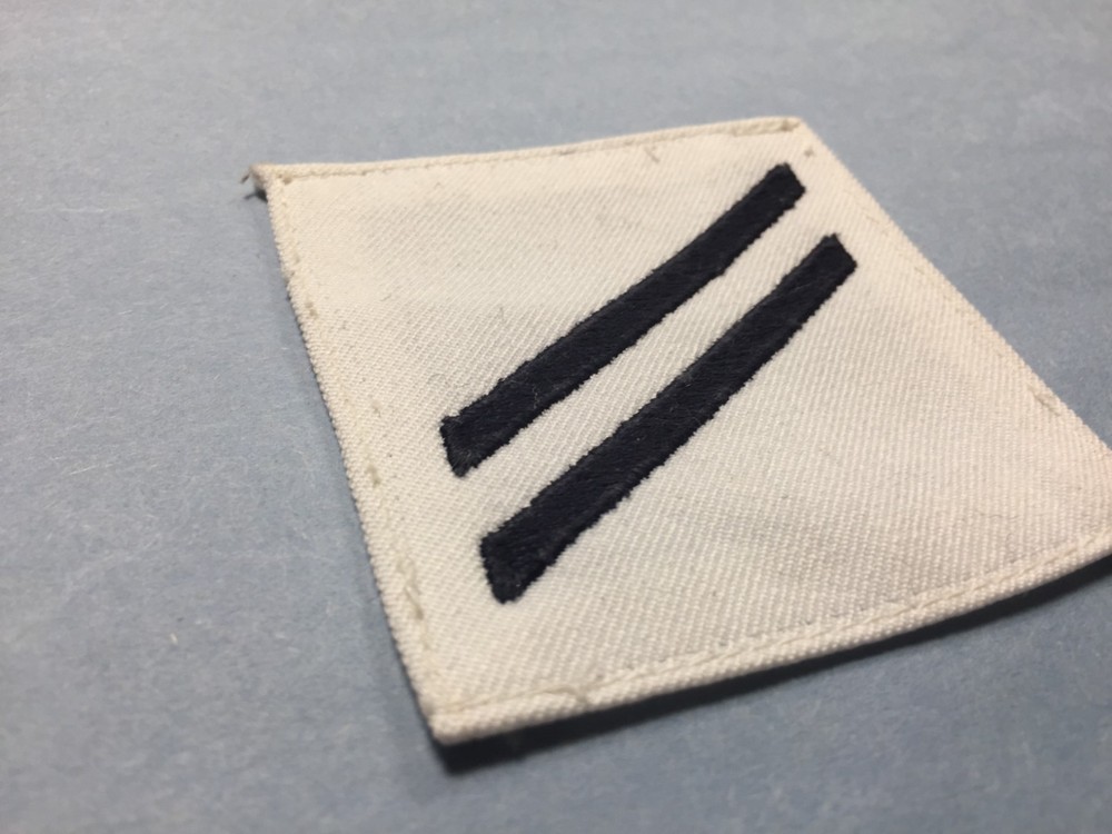 US Navy - Enlisted Rank E-2, Seaman (Bk on white)