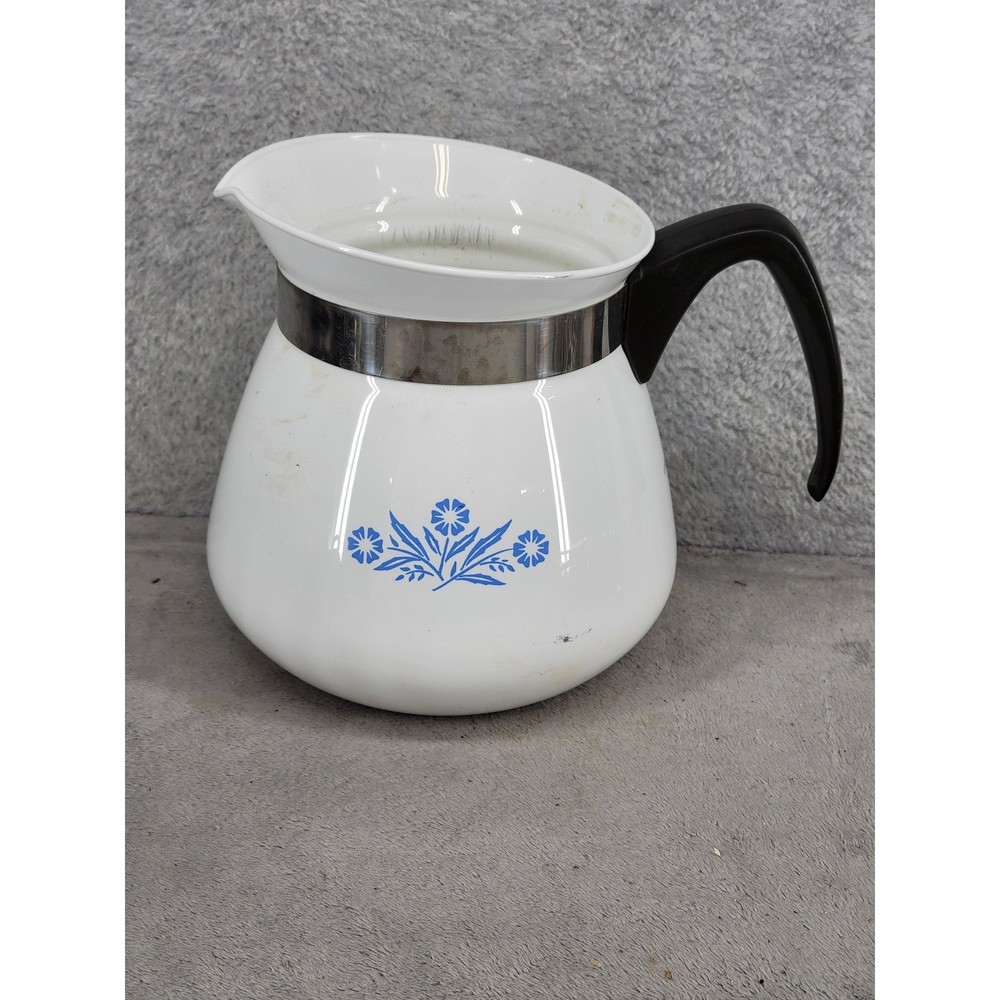 Vintage Corning Ware Cornflower Blue 2 Quart Beverage Server Pitcher with Handle