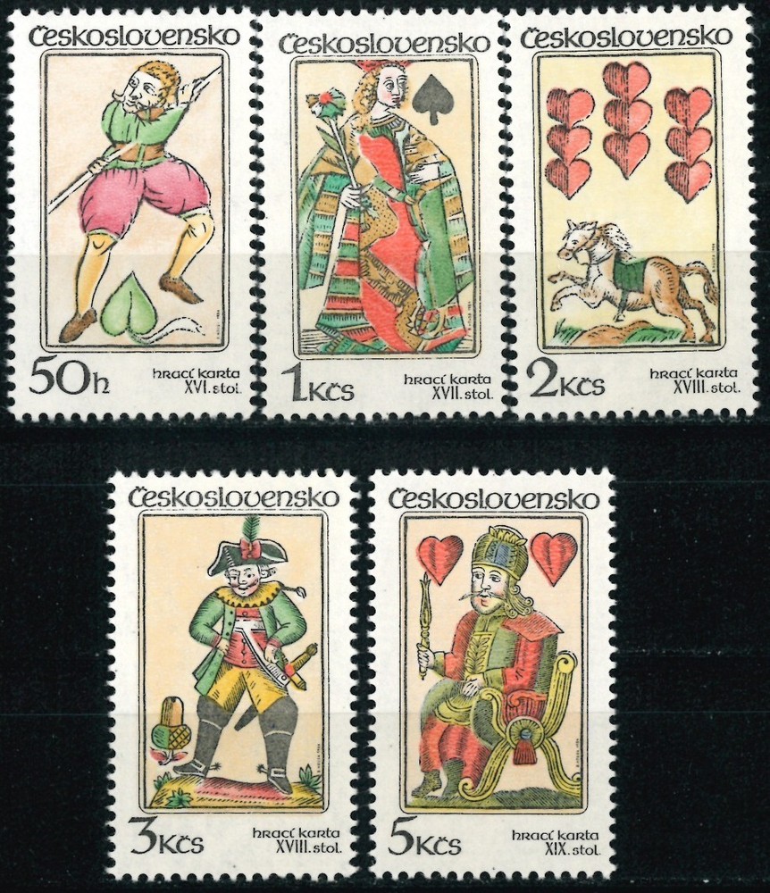 CZECHOSLOVAKIA 1984 Playing Cards - MNH