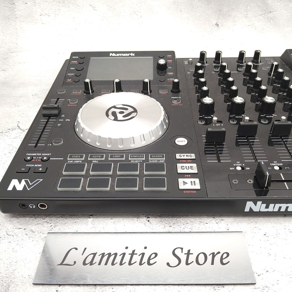 Numark NV 4-Deck Dual-Display USB DJ Controller Used Tested