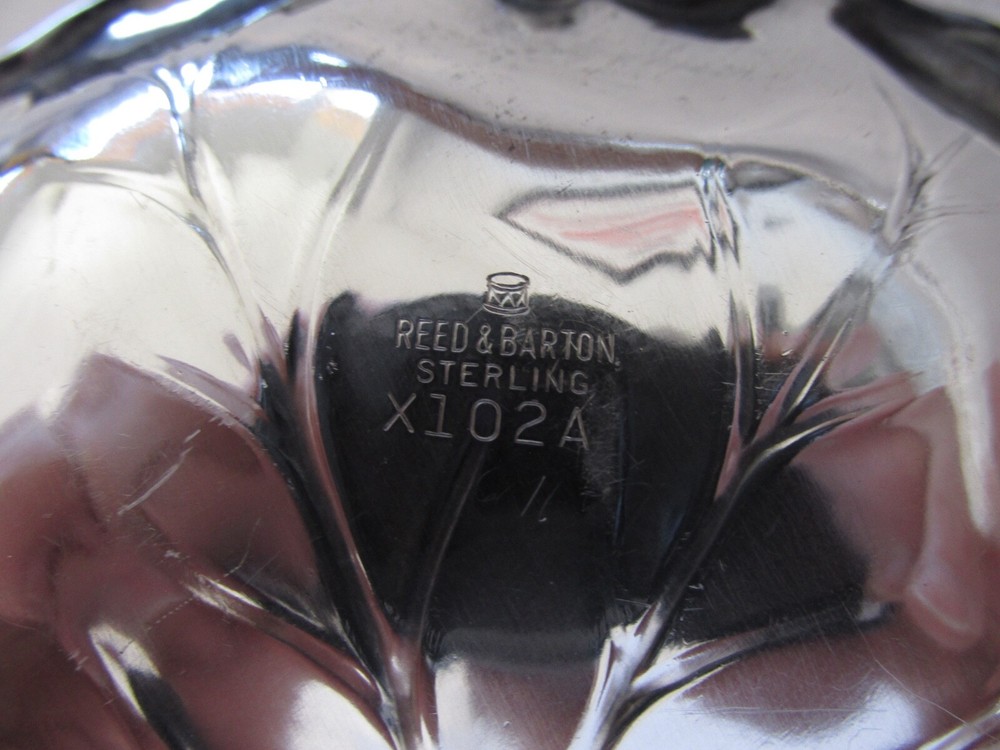 Vintage Reed & Barton Sterling Silver "Double Leaf" Candy/Nut Dish