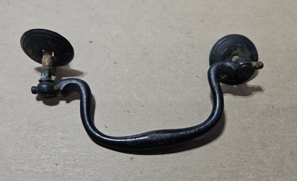 Antique Brass Handle for Microscope Box with Washers and Nuts