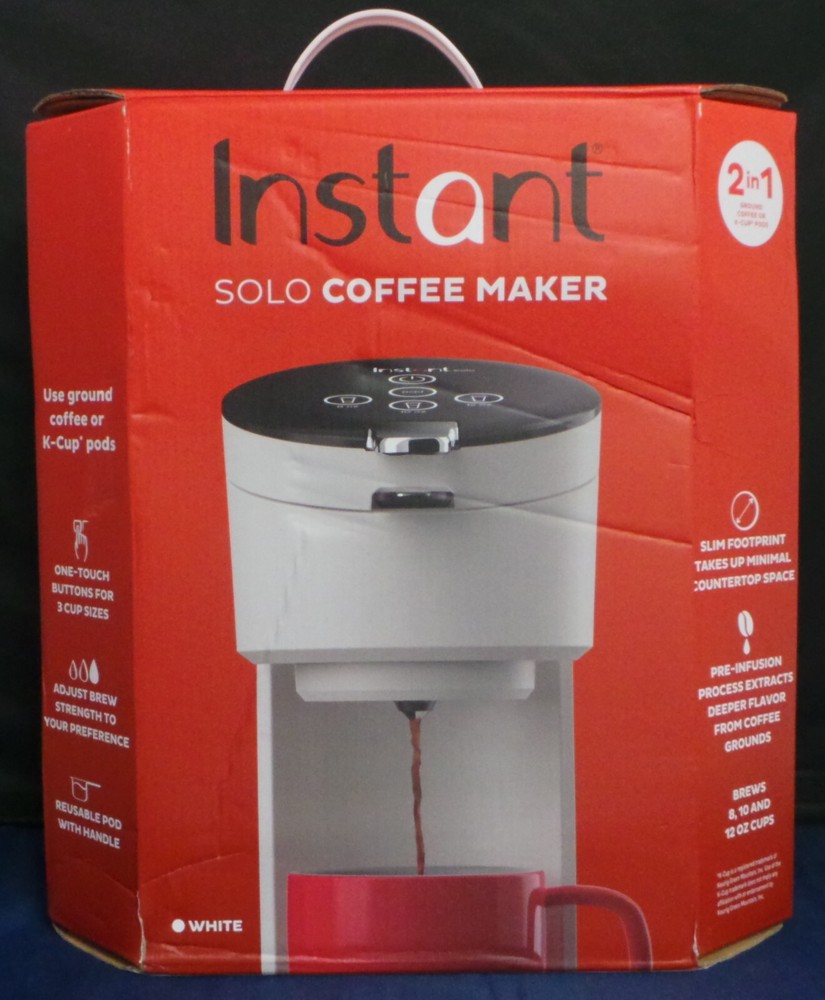 Instant Pot K-Cup Pod Single Serve Coffee Maker with Reusable Pod & Bold Setting