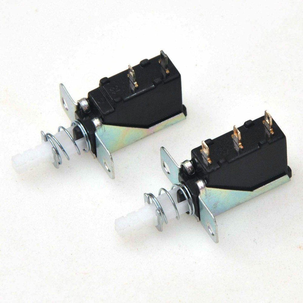 2x Universal Self-Locking Switch 2/3Pins Key Switch For Speaker Range Hood Fix