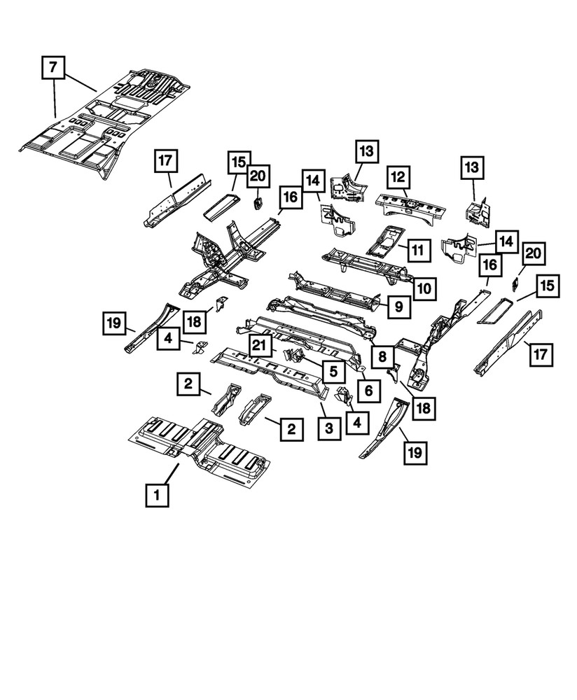Genuine Mopar D Pillar Panel Left 68459555AB