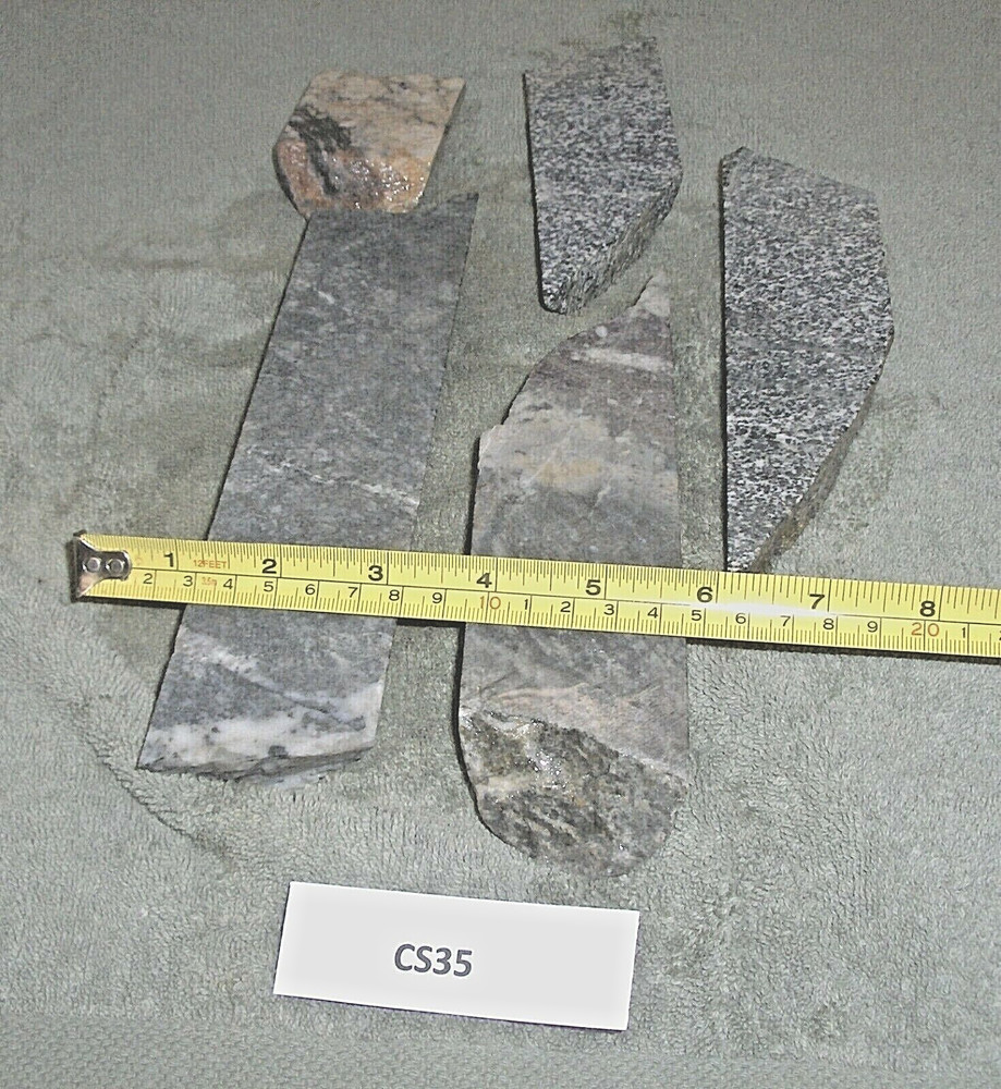 Split Core Samples From Alaska Gold Mine 6 Pieces CS35
