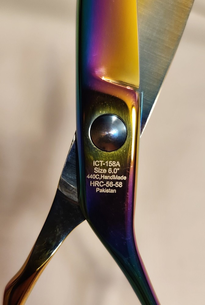 ICON Multi-color Shears Size 6" ICT-158A plus Bag