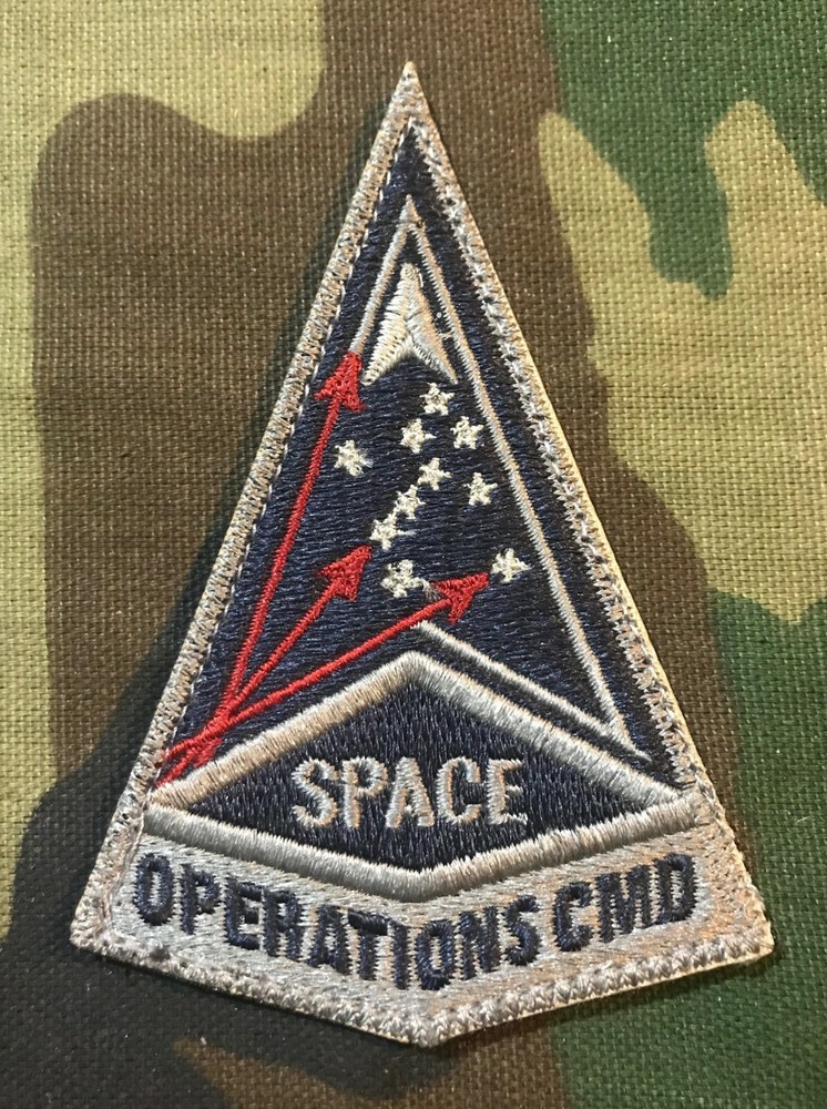 UNITED STATES SPACE FORCE SPACE OPERATIONS COMMAND PATCH WITH HOOK