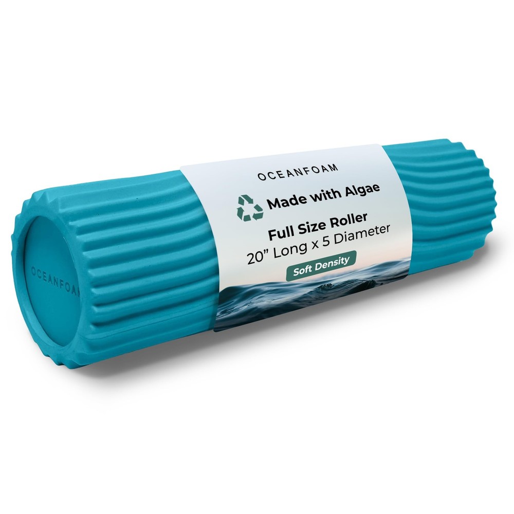 Soft Tidal Roller (Miami Blue) - Low Density Foam Roller for Physical Therapy