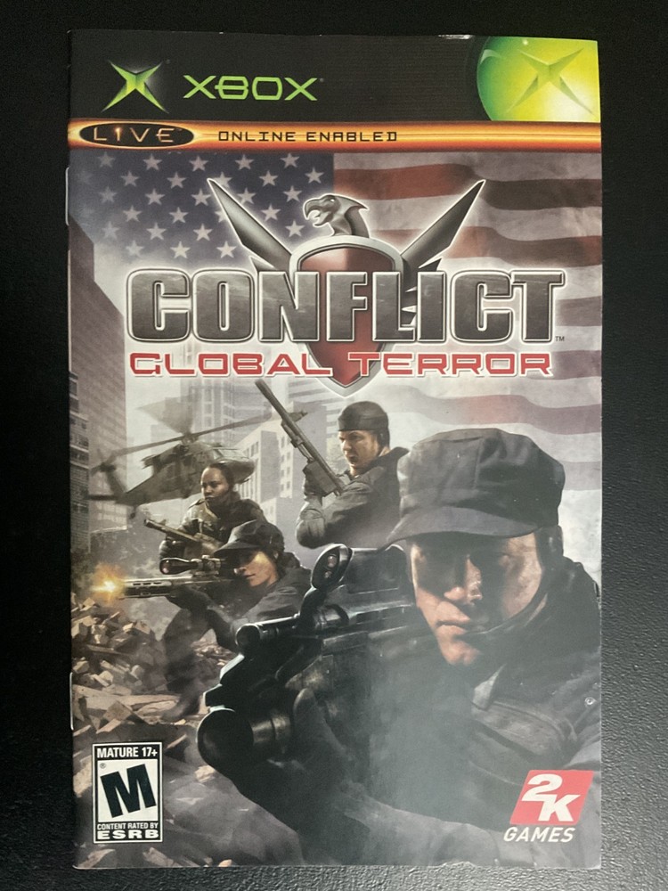 Conflict: Global Terror Microsoft XBOX Instruction Manual Only