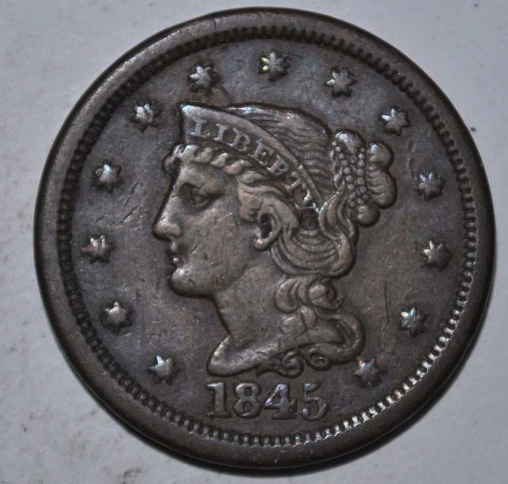 1845 Large Cent {{{6913
