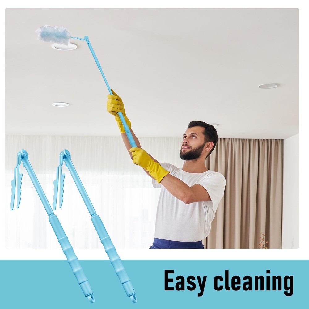 4 Pcs 3 ft Replacement Handles Compatible with Duster Refills, Extendable Lon...