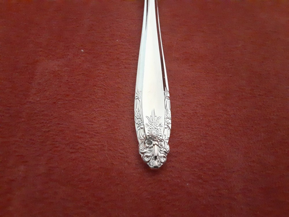 Eldan Eld15 nickle silver silverplate 4 jumbo soup spoons 5 7/8" NOS