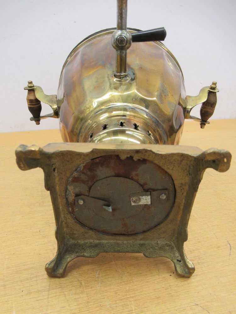 Antique signed Middle Eastern Brass Samovar urn with kettle