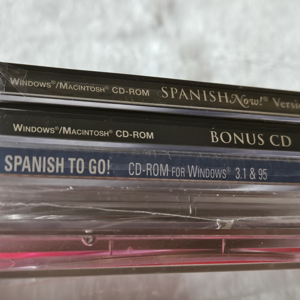 LOT Of 5 PC Learn Spanish Now Language Learning Software CD Dummies Bonus