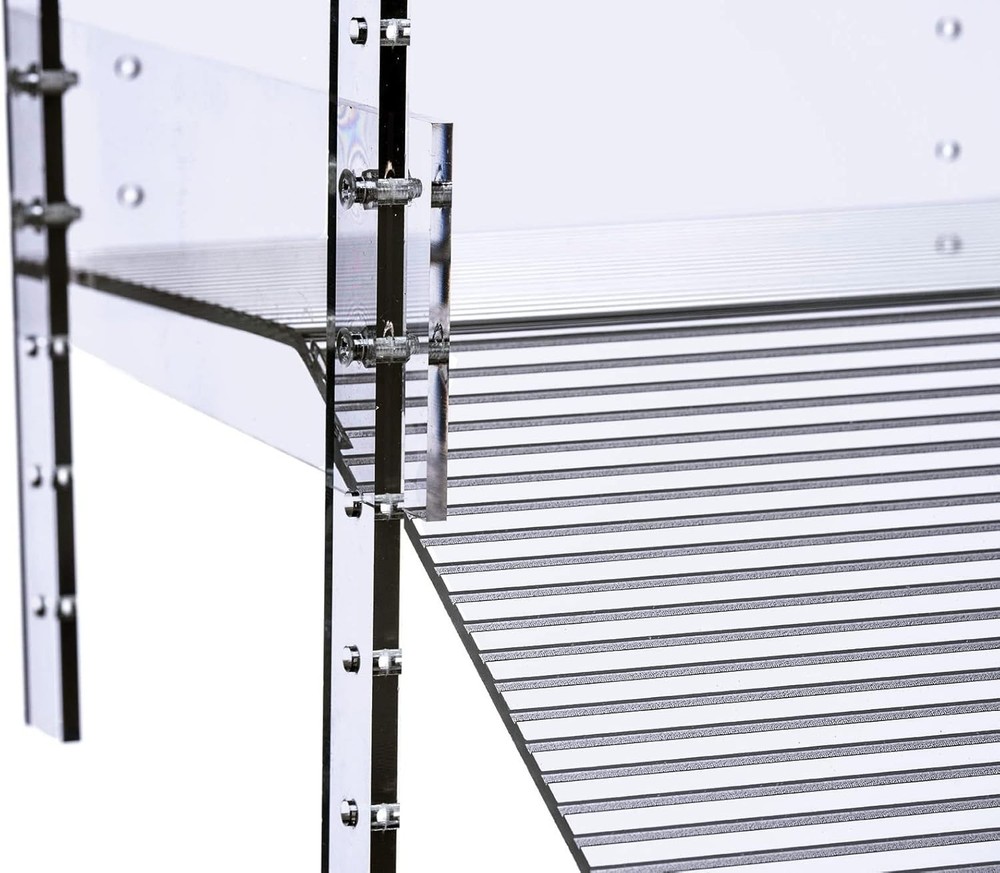Extra Large Acrylic Turtle Ramp Adjustable Mounting Reptile Basking Platform