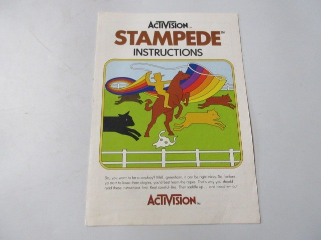 1981 Activision - Stampede instructions