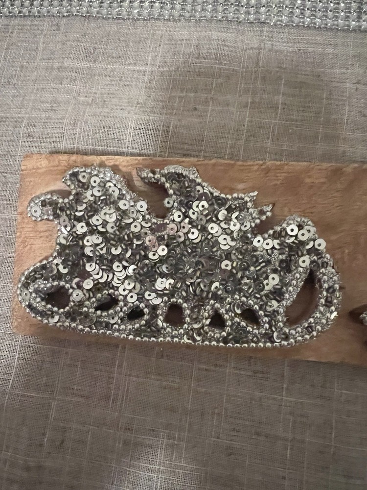 Christmas Sequined Two Deer Wall Display