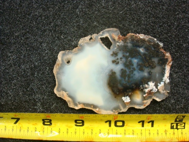 plume agate slab