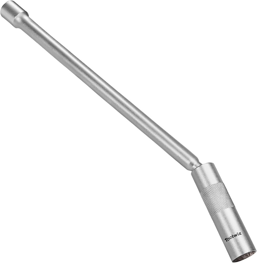 Toolwiz 14mm Spark Plug Socket with 12.2" Extension, White