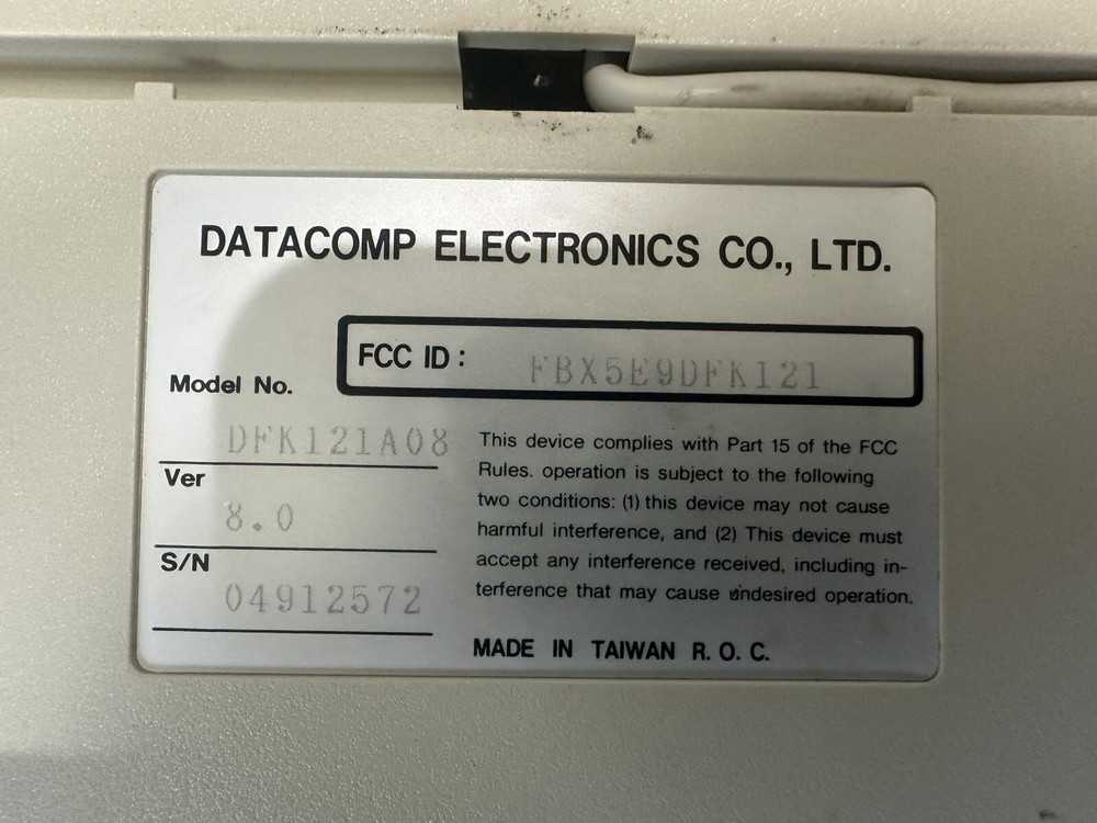 Datacomp Electronics Vintage Keyboard DFK121A08
