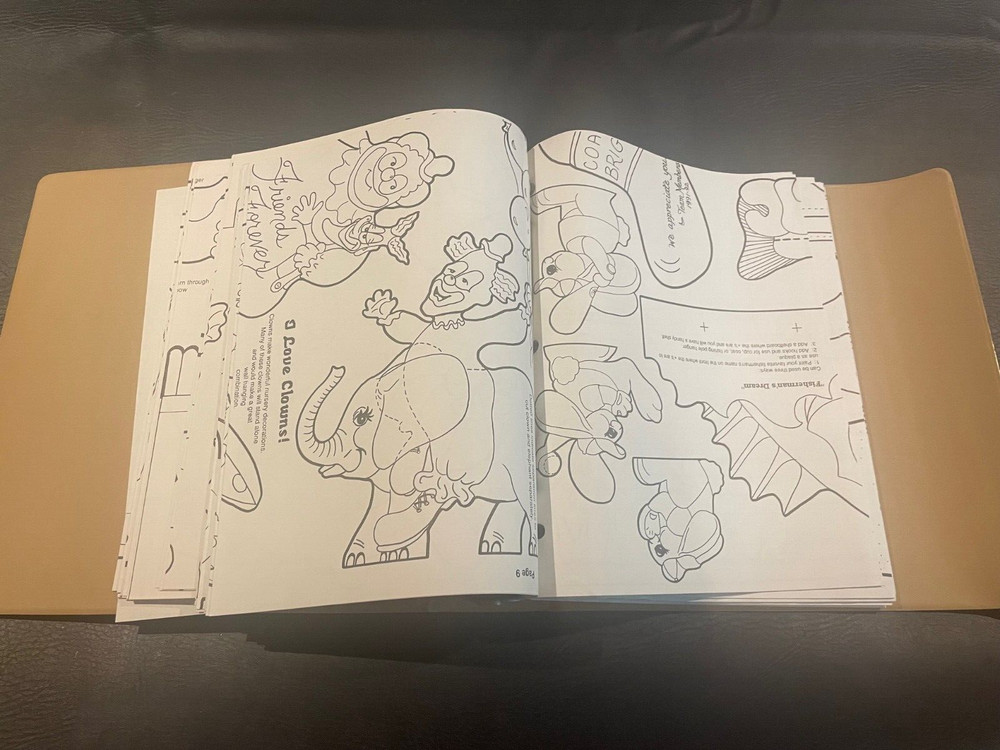 Woodworking & Scroll Saw Pattern Club Binder Large Size Patterns 1990