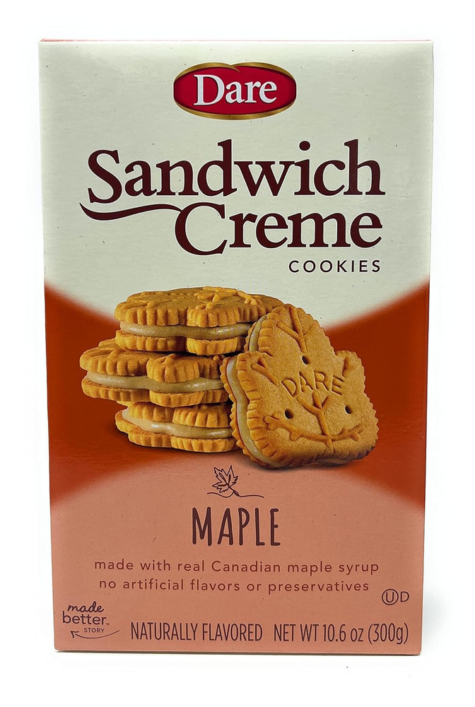 Cookies, Maple Leaf Creme, 10.6 Oz
