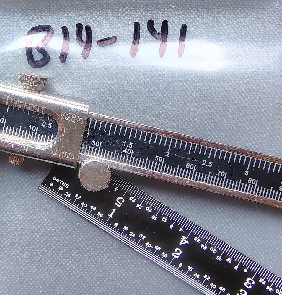 🗽 HUSKY 6" VERNIER CALIPER AND 6" RULE