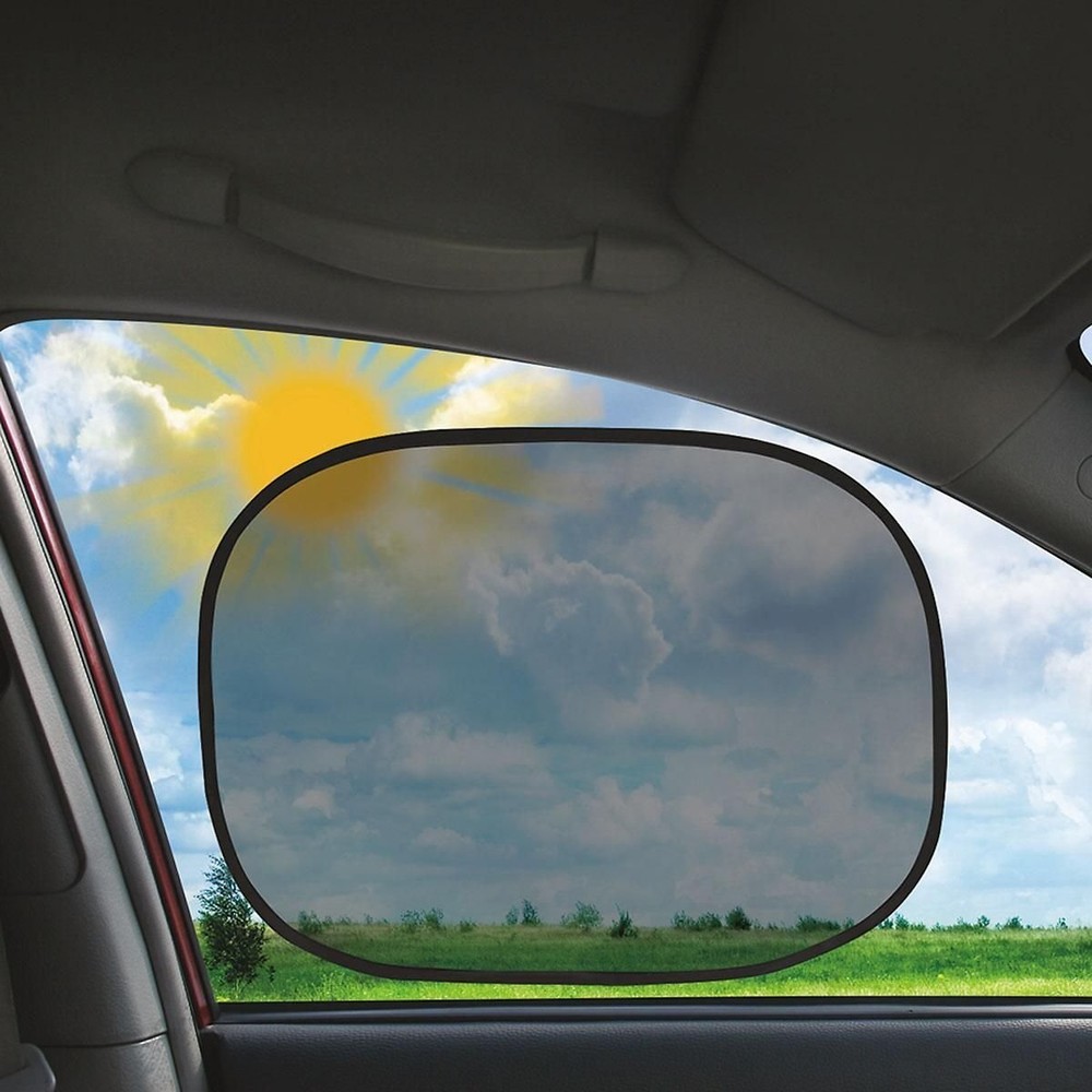 2 pack Auto Sunshade UV Protection Side Windows Protect Kids Keep Cool & Pouch
