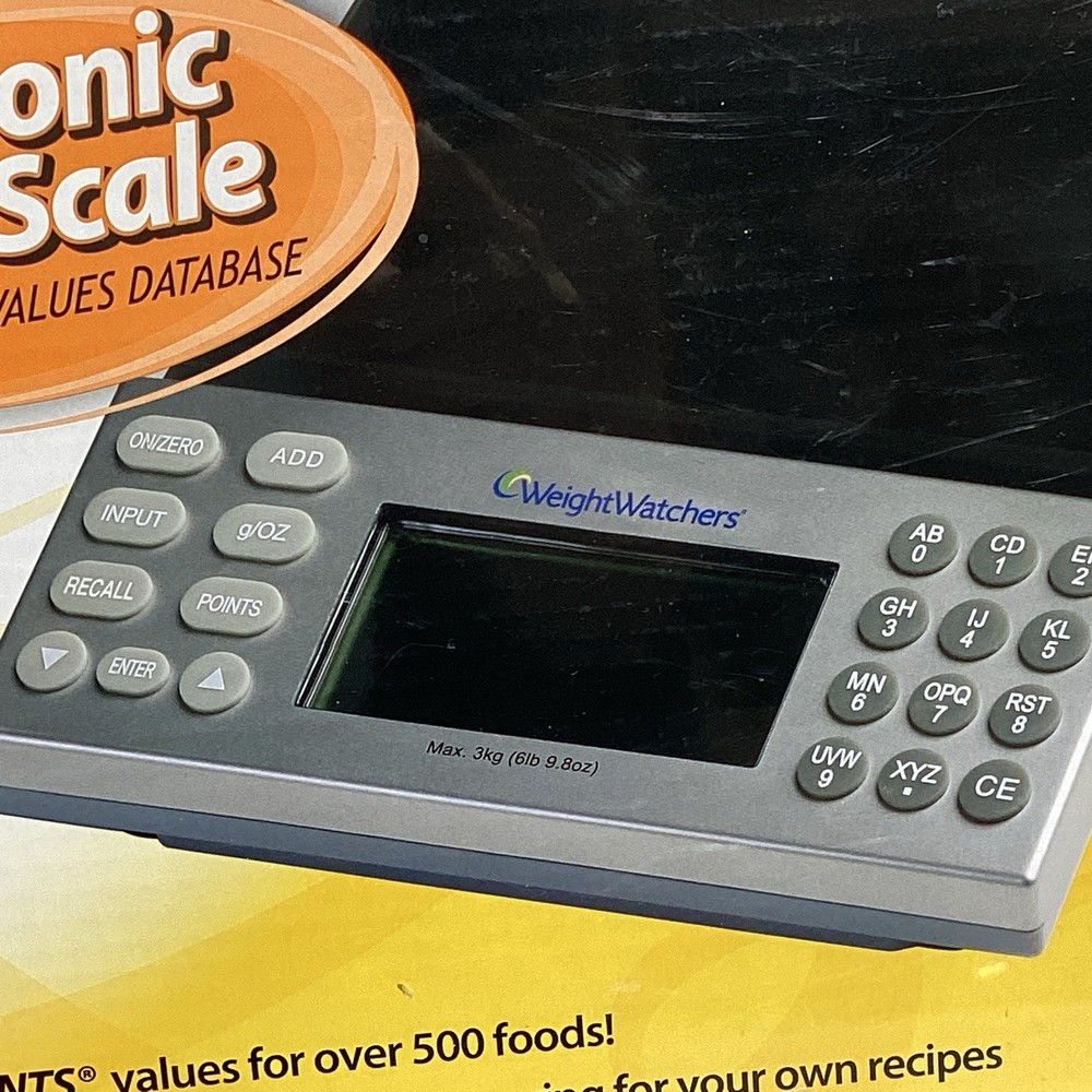 Weight Watchers Electronic Food SCALE w/Points Values Database LARGE DISPLAY NEW