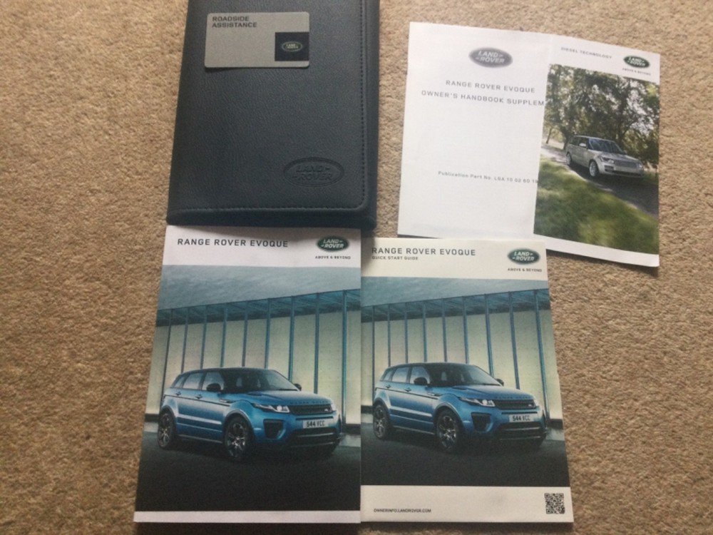RANGE ROVER EVOQUE (2016 - 2018) OWNERS MANUAL HANDBOOK ALL MODELS