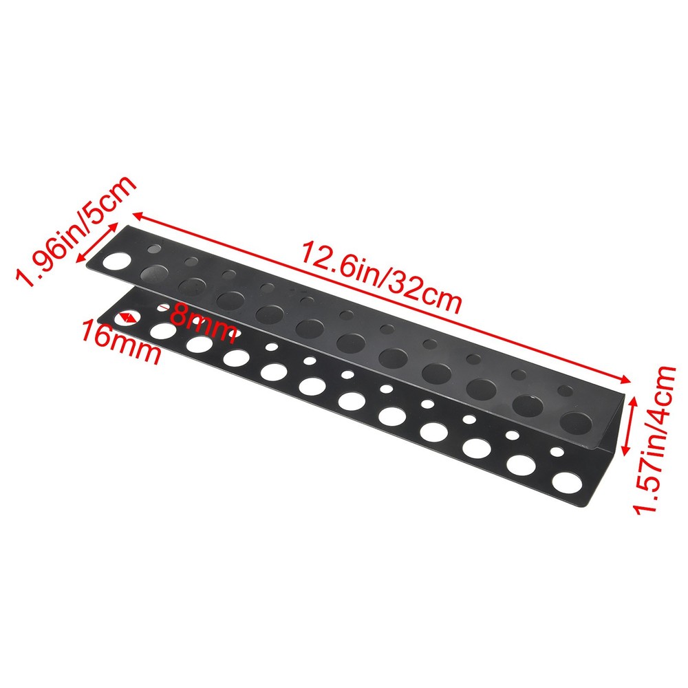 Wall Mounted Tool Holder with 23 Slots Efficient Organization for Garages