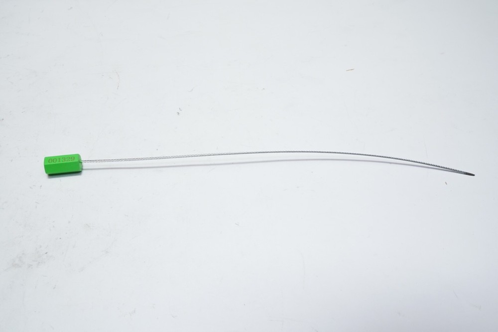 New Lot of 50 Numbered Security Tags Tamper-Evident Steel Wire Cable Pull-Tite