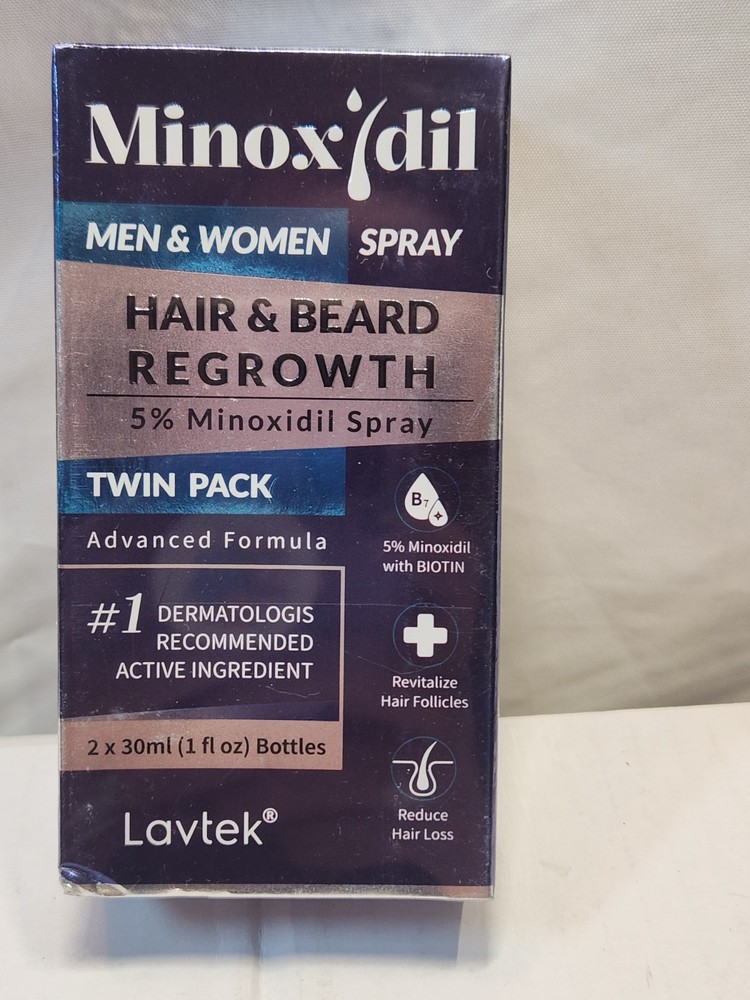manoxidil Hair &Beard Regrowth 2 Pack