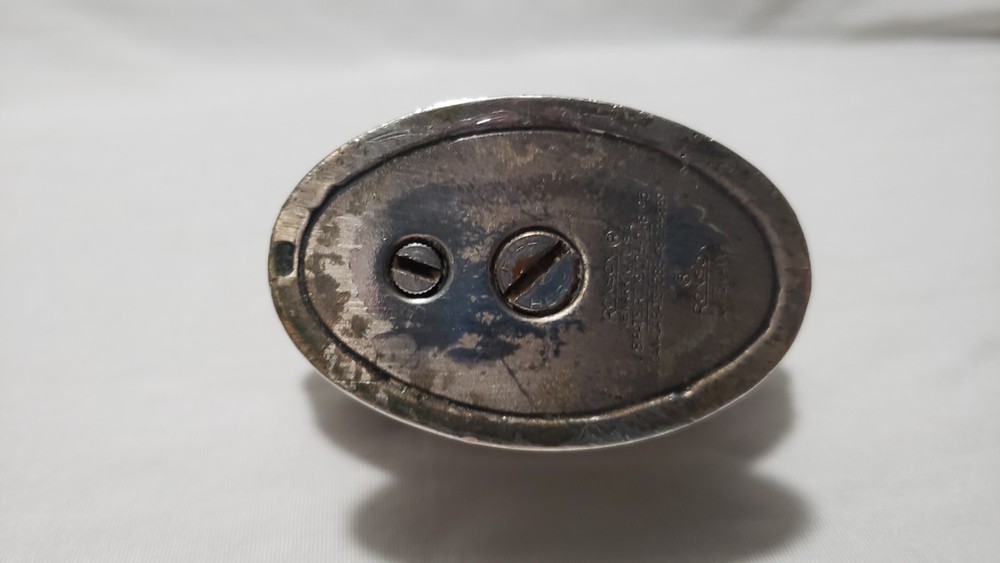 Ronson Queen Anne Table Lighter Tall Silver Tone Vintage Untested